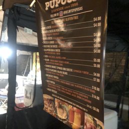 a menu on a truck a menu on a truck