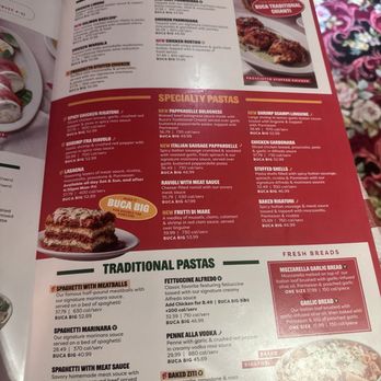 Buca di Beppo Italian Restaurant - Menu - Italian Near Me - Orlando, Florida