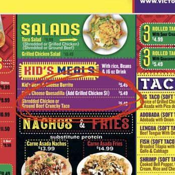 Victoricos Washougal - a menu for a restaurant - Mexican Near Me - Washougal, Washington Victoricos Washougal - a menu for a restaurant - Mexican Near Me - Washougal, Washington