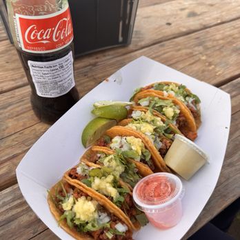 Discada - Discada 8 taco order & a Mexican Coke - Tacos Near Me - Austin, Texas