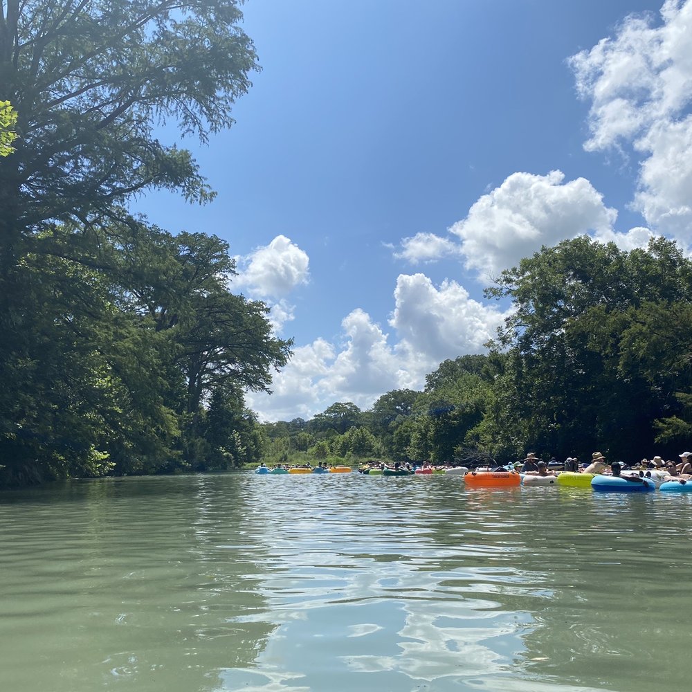View from the tube on the river (they sell dry bags so you can bring phones and such with it and keep them safe!).