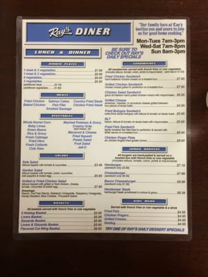 Menu photo 7 Ray's Diner Columbia, SC Menu photo 7 Ray's Diner Columbia, SC