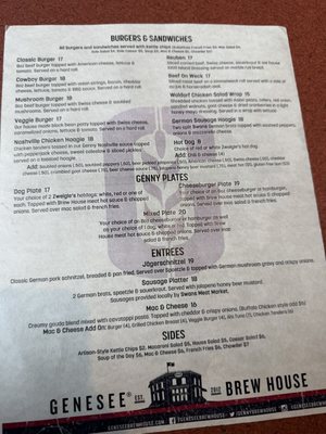 Menu photo 2 Genesee Brewing Company Rochester, NY Menu photo 2 Genesee Brewing Company Rochester, NY