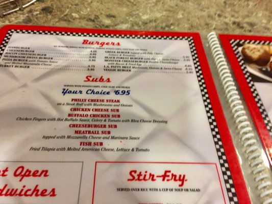 Menu photo 1 Lower Allen Diner Camp Hill, PA