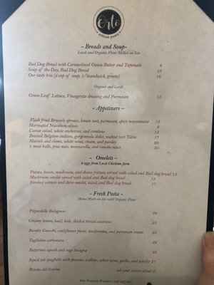 Menu photo 6 Orto Artisan Pasta North Vancouver, BC