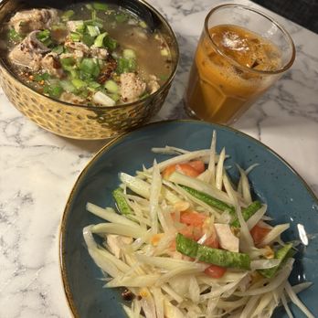 Som Tum Jinda - Pork rib soup and salted egg papaya - Thai Near Me - Toronto, Ontario