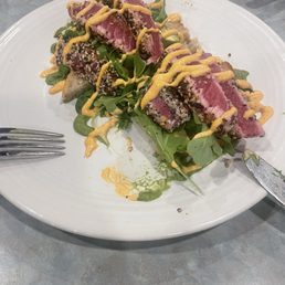 Ahi tuna toast