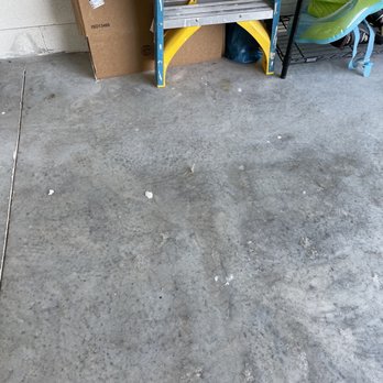 Bauman Builds - Where his material got on the garage that he said he would clean. - Handyman Near Me