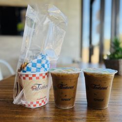 The Teahouse Tapioca and Tea - Popcorn chicken to-go and Vietnamese Coffee