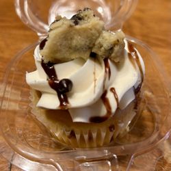 All In The Family Pizzeria - Homemade chocolate chip cupcake!