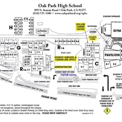Oak Park High School - Campus map.