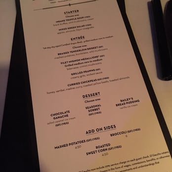 El Gaucho - Restaurant Week menu - Steakhouses Near Me - Seattle, Washington