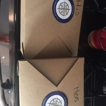 All Set Restaurant & Bar - Our to go boxes. How cute! - New American Near Me - Silver Spring, Maryland