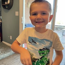 He got out of the chair with a BUZZCUT!!!