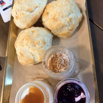 Hash Kitchen - Bougie biscuits with 3 different compound butters! - Breakfast & Brunch Near Me - Peoria, Arizona Hash Kitchen - Bougie biscuits with 3 different compound butters! - Breakfast & Brunch Near Me - Peoria, Arizona