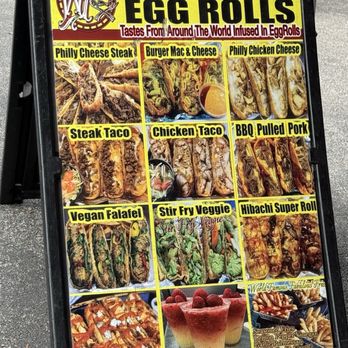 World Famous - Their eggroll menu - Food Trucks Near Me - Hollywood, Florida