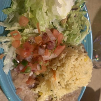 Luna Maya Mexican Restaurant - Fajita rice, beans, and salad - Mexican Near Me - Smyrna, Georgia