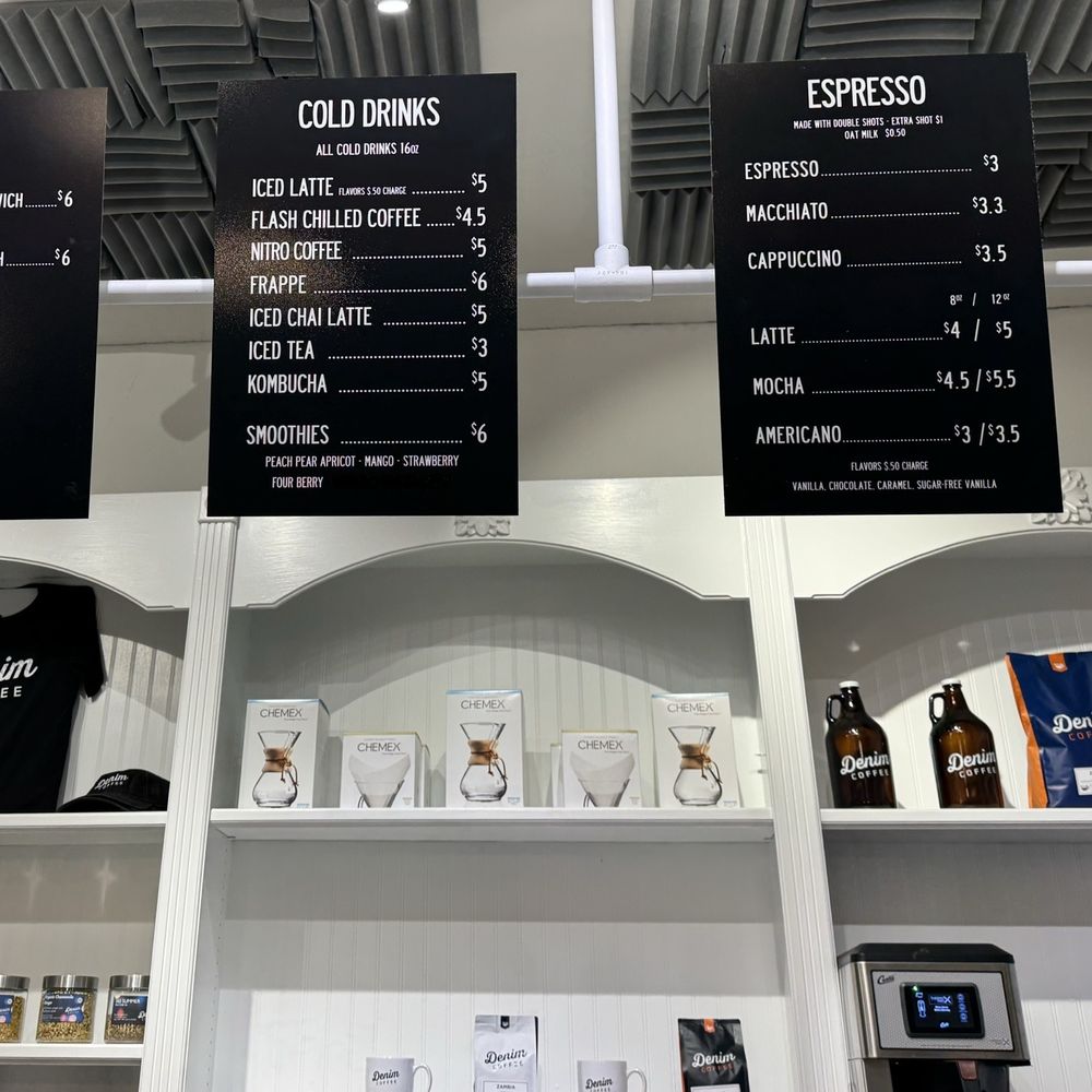 Denim Coffee - Menu - Coffee & Tea Near Me - Mechanicsburg, Pennsylvania