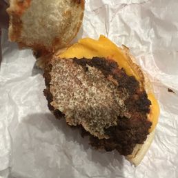 My daughter's plain burger.