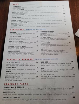 Menu photo 1 Sidewinders Jackson, WY