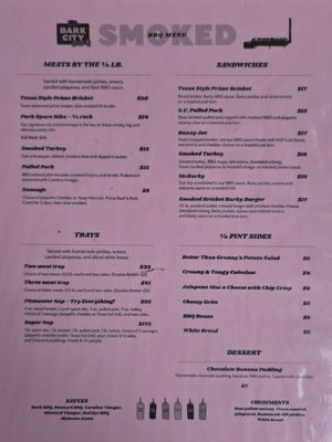 Menu photo 2 Bark City BBQ Portland, OR Menu photo 2 Bark City BBQ Portland, OR