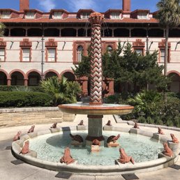 Fountain in the courtyard. Also a sundial. Frogs represent the hours and the turtles the four seasons