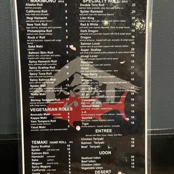 Big Fish House - 10/7/24 Menu - Sushi Bars Near Me - San Francisco, California