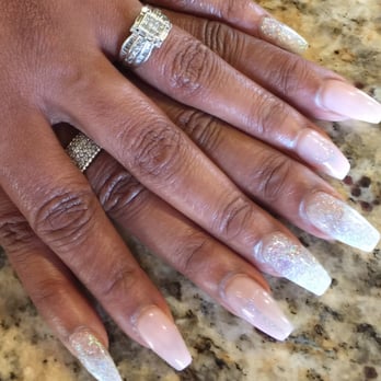 Cute-icles Nail Salon & Spa - Silver ombré glitter - Waxing Near Me - Elk Grove, California