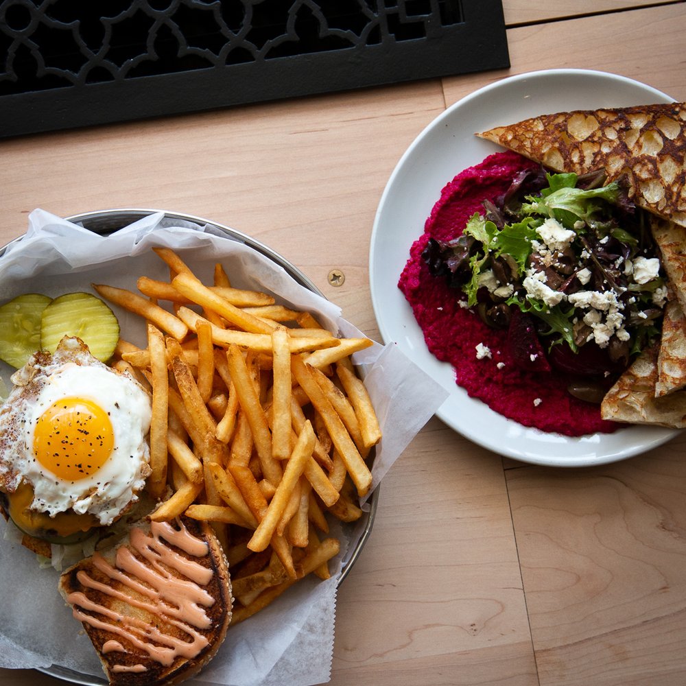Dove + Deer - Burger plus the Beet Hummus. - Cocktail Bars Near Me - Albany, New York Dove + Deer - Burger plus the Beet Hummus. - Cocktail Bars Near Me - Albany, New York