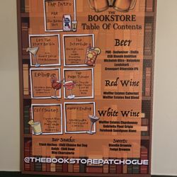 The Bookstore - Menu