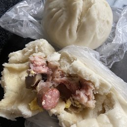 Steamed combination bun Steamed combination bun