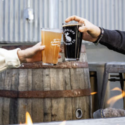 Fire pits and craft beer makes for a great evening.