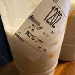 McDonald's - Receipt with drizzle charge...