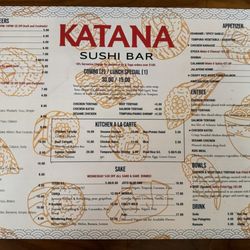 Katana Sushi Bar - Menu