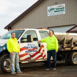 Mike's Full Lawn Service - Mike Woslager and son Sam