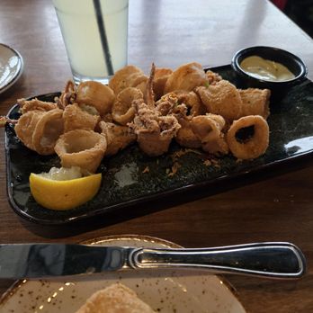 Tidal Raves Seafood Grill - Calamari! - New American Near Me - Depoe Bay, Oregon