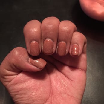 Luxor Nails and Spa - If you look closely to my pointer that's where she cut me - Nail Salons Near Me - Rockwall, Texas
