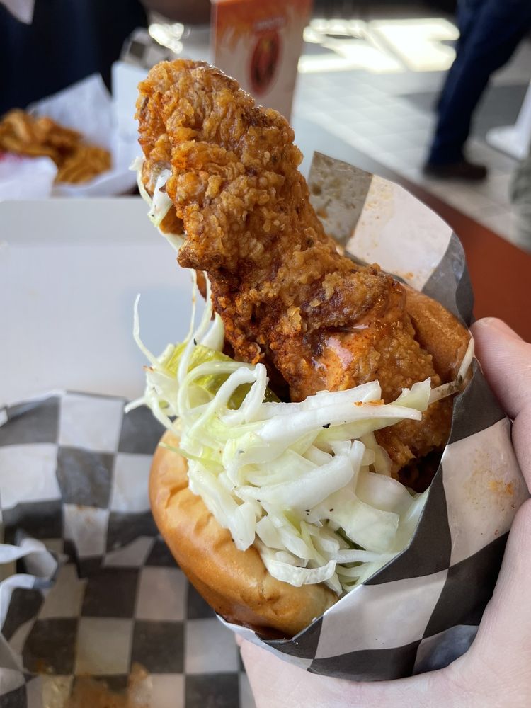 Food from Hangry Joe’s Hot Chicken