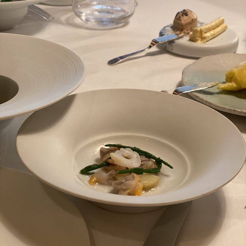 Restaurant Pierre Gagnaire - Don't remember what it was but very good in a miso broth - French Near Me - Paris, 75