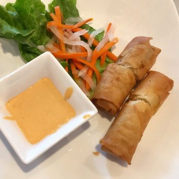 Little Saigon Restaurant - Crispy Corn Spring Rolls! It had chicken inside and was delicious! - Vietnamese Near Me - Falls Church, Virginia