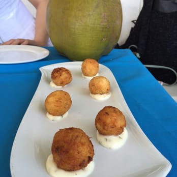 Bili Restaurant - Fried dumplings... Looks like Chinese Yuanxiao... Tastes just so-so. - Caribbean Near Me - Vieques, Puerto Rico