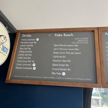 Ocean Taste - Menu - Poke Near Me - Honolulu, Hawaii Ocean Taste - Menu - Poke Near Me - Honolulu, Hawaii