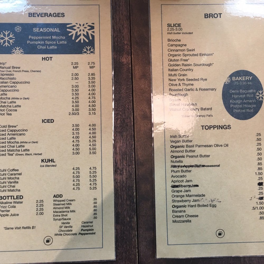 Brot Coffee - menu - Coffee & Tea Near Me - Orange, California Brot Coffee - menu - Coffee & Tea Near Me - Orange, California