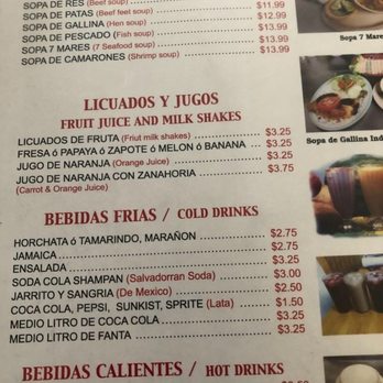 El Sonsonateco - Menú - Salvadoran Near Me - Los Angeles, California