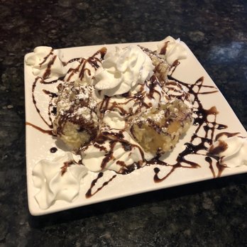 Hisui Sushi - Fried Banana - tastes like a really good banana cream pie - Japanese Near Me - Folsom, California