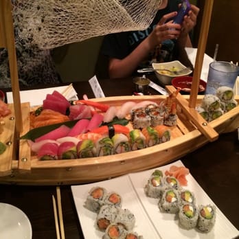 Sake House - Absolute mouthgasm!!!  This is their $45 sushi platter!  VERY GOOD!!!! - Sushi Bars Near Me - Beaver Dam, Wisconsin