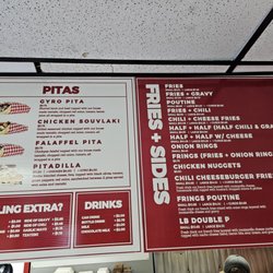 The Burger Place - Menu