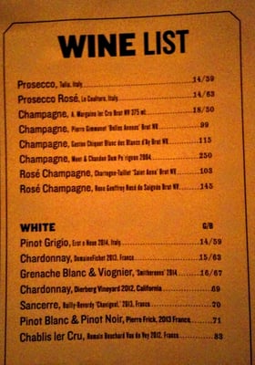 Menu photo 7 Joe's Pub at The Public New York, NY