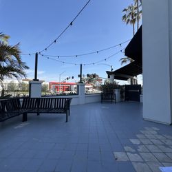 Wax Local - One of the 2 patio areas outside