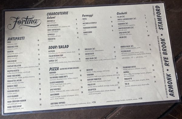 Menu photo 1 Fortina Armonk, NY Menu photo 1 Fortina Armonk, NY